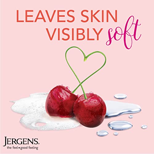 Jergens Softening Cherry Almond Body Wash, Daily Moisturizing Skin Cleanser, ...