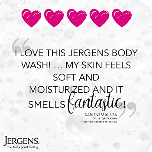 Jergens Softening Cherry Almond Body Wash, Daily Moisturizing Skin Cleanser, ...