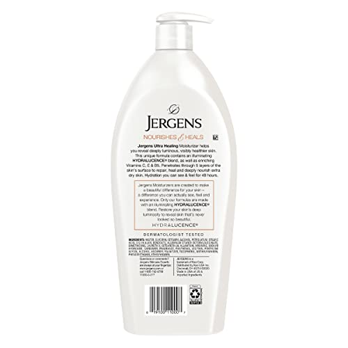 Jergens Ultra Healing Dry Skin Moisturizer, Body and Hand Lotion for Dry Skin...