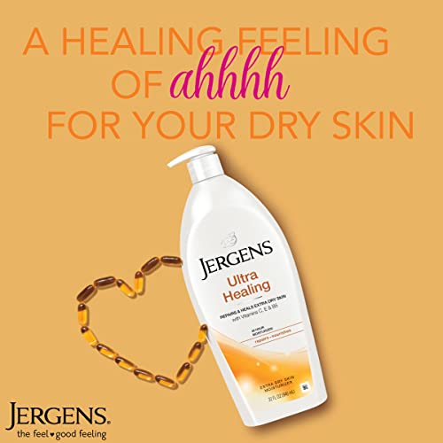 Jergens Ultra Healing Dry Skin Moisturizer, Body and Hand Lotion for Dry Skin...