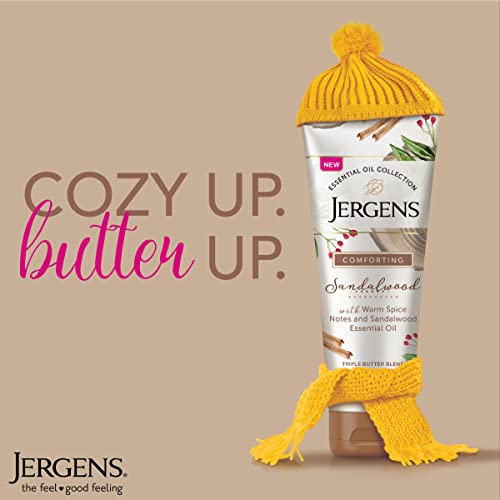 Jergens Vanilla Sandalwood Body Butter, Infused with Vanilla and Sandalwood E...