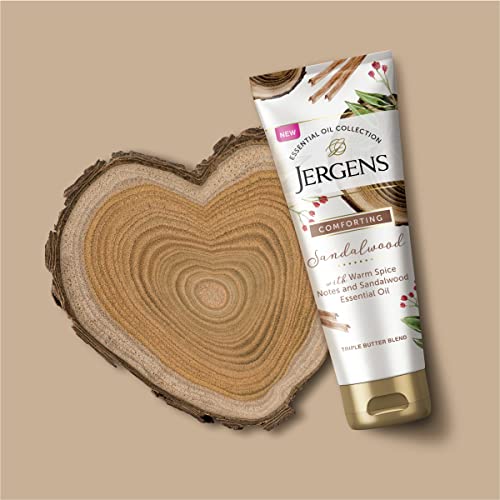 Jergens Vanilla Sandalwood Body Butter, Infused with Vanilla and Sandalwood E...