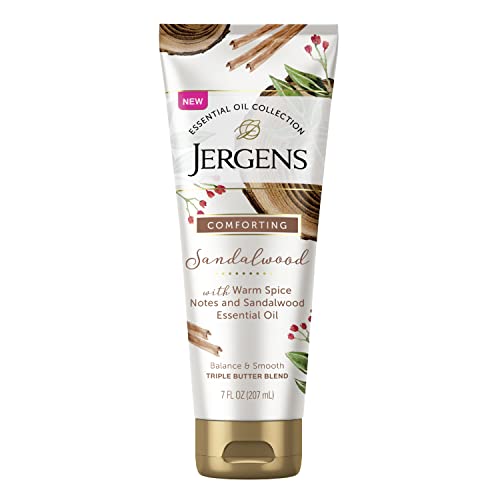 Jergens Vanilla Sandalwood Body Butter, Infused with Vanilla and Sandalwood E...
