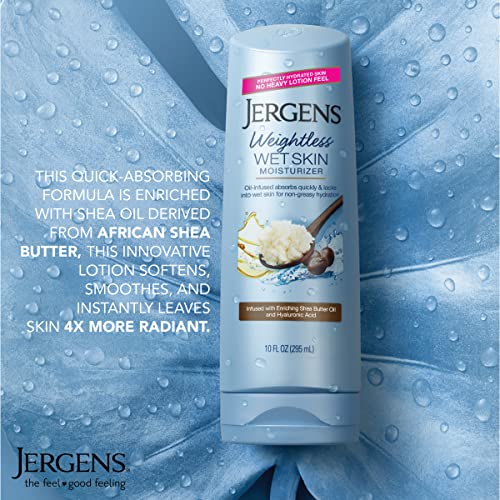 Jergens Wet Skin Body Moisturizer with Shea Butter Oil, Pure Shea Butter In S...
