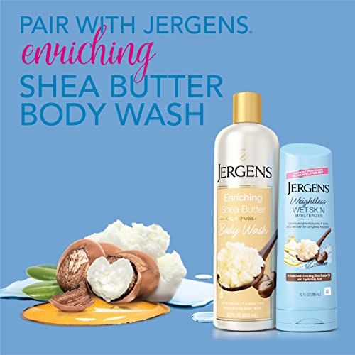 Jergens Wet Skin Body Moisturizer with Shea Butter Oil, Pure Shea Butter In S...