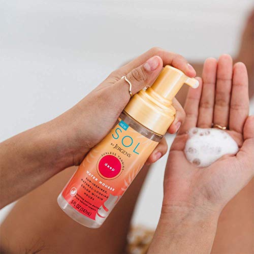 SOL by Jergens Deep Water Mousse, 5 Ounce, Water-based Self Tanner with Self ...