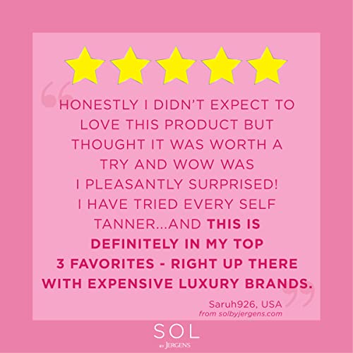 SOL by Jergens Self Tanner Body Bronzer, For All Unique Skin Tones, Sunless T...