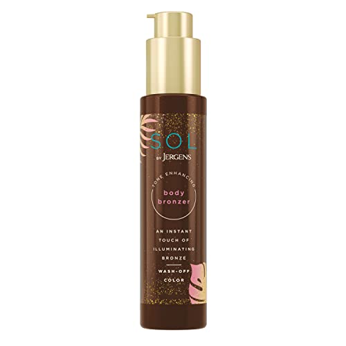 SOL by Jergens Self Tanner Body Bronzer, For All Unique Skin Tones, Sunless T...