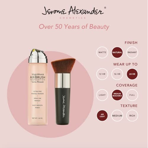 MagicMinerals AirBrush Foundation by Jerome Alexander – 2pc Set with Airbrush...