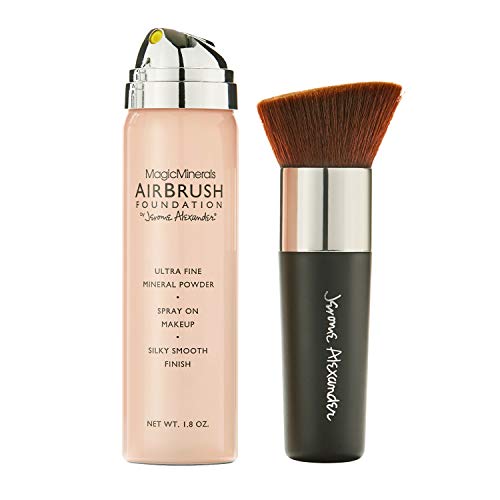 MagicMinerals AirBrush Foundation by Jerome Alexander – 2pc Set with Airbrush...