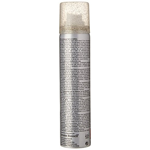 Jerome Russell Hair and Body Glitter Spray, Silver, 2.2 Fluid Ounce