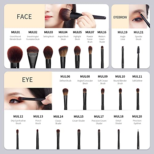 Jessup Makeup Brushes Set Premium Synthetic Powder Foundation Highlight Conce...