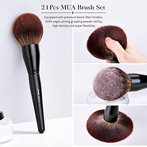 Jessup Makeup Brushes Set Premium Synthetic Powder Foundation Highlight Conce...