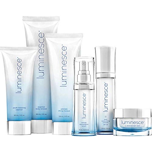 Jeunesse Luminesce Anti-aging Skincare Kit (6 Items): Serum - Moisturizer - R...