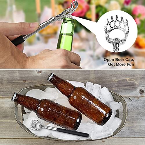Back Scratcher for Men Women, Portable Metal Bear Claw Scratcher Telescoping ...