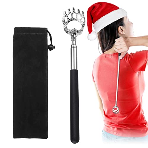 Back Scratcher for Men Women, Portable Metal Bear Claw Scratcher Telescoping ...