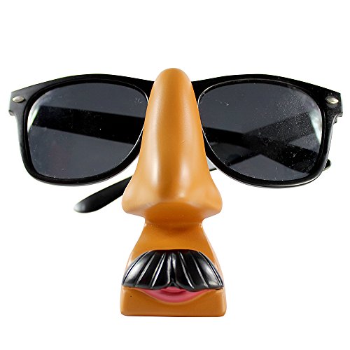 JewelryNanny Men are from Mars Funny Eyeglass Holder Nose, Brown