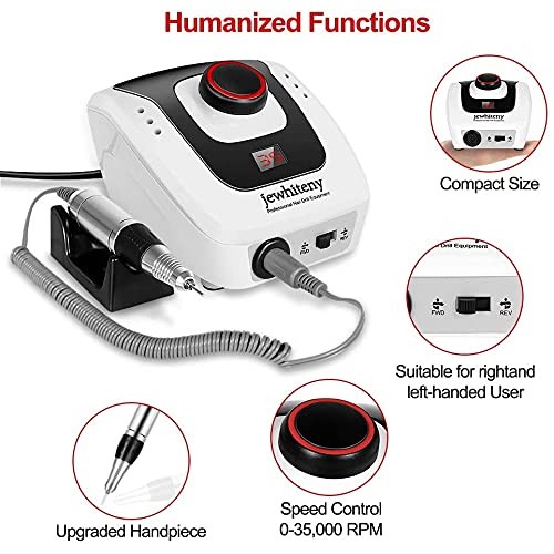 35000 rpm Professional Nail Drill Machine, Portable Electric Efile Drill for ...