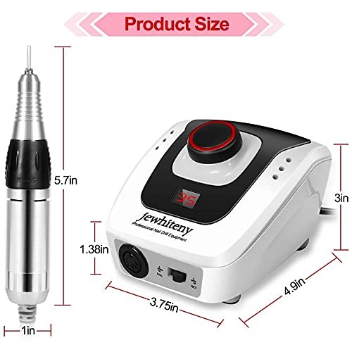 35000 rpm Professional Nail Drill Machine, Portable Electric Efile Drill for ...
