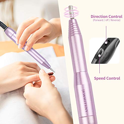 Electric Nail Drill Machine Professional 25000RPM Portable Manicure Pedicure ...