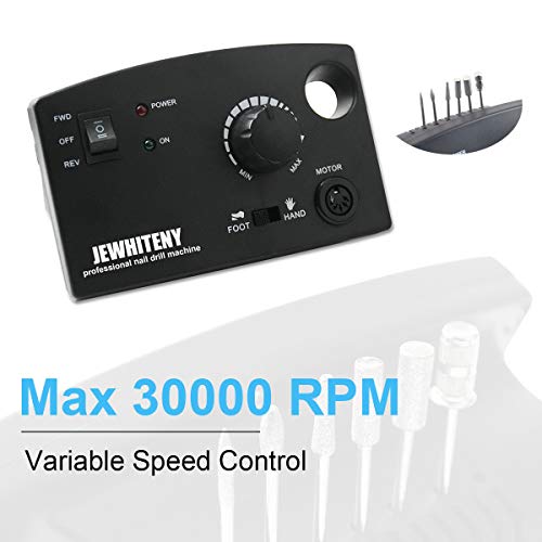 JEWHITENY Professional Nail Drill Machine 30000RPM Light Acrylic Electric Nai...