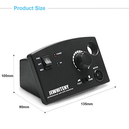 JEWHITENY Professional Nail Drill Machine 30000RPM Light Acrylic Electric Nai...