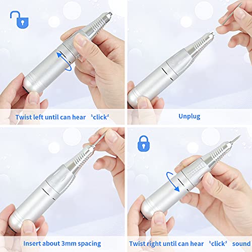 Portable Electric Nail Drill Machine Professional 35000 RPM Manicure Pedicure...