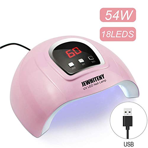 UV LED Nail Lamp 54W, Professional Nail Dryer Gel Polish Light, UV Nail Light...