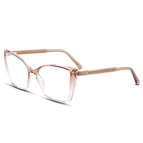 JFXQDR Oversized Cat Eye Blue Light Blocking Glasses Women Computer Eyewear S...