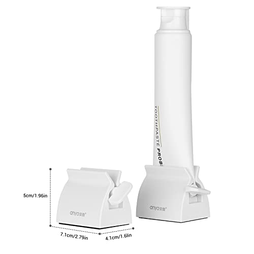 2pcs Rolling Tube Toothpaste Squeezer Toothpaste Seat Holder Stand for Bathro...