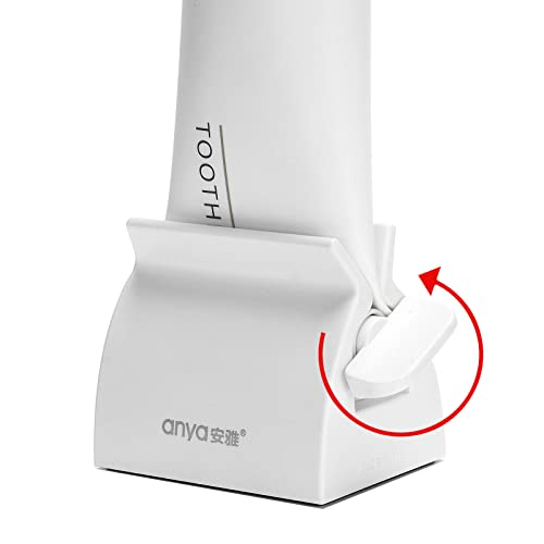 2pcs Rolling Tube Toothpaste Squeezer Toothpaste Seat Holder Stand for Bathro...