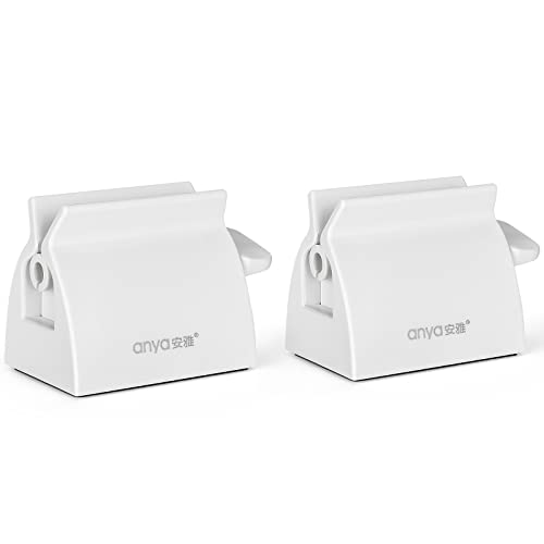 2pcs Rolling Tube Toothpaste Squeezer Toothpaste Seat Holder Stand for Bathro...