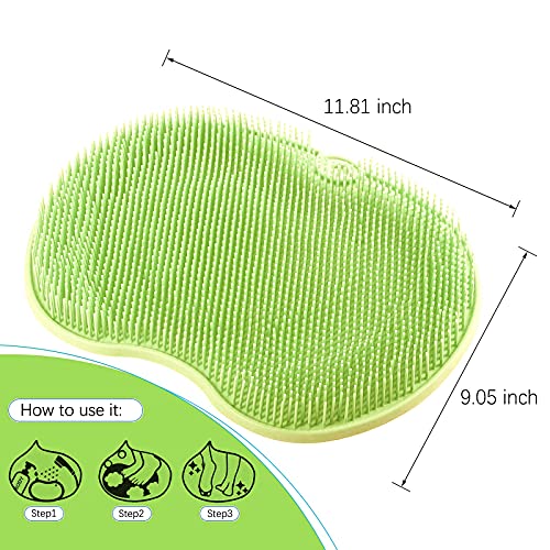 Shower Foot Massager Scrubber, Foot Cleaner Massage Mat with Non Slip Suction...