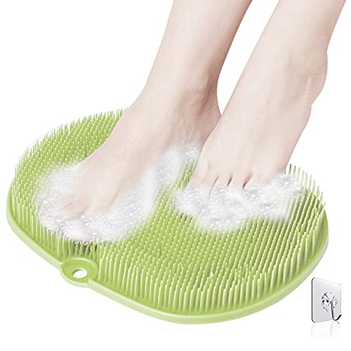 Shower Foot Massager Scrubber, Foot Cleaner Massage Mat with Non Slip Suction...