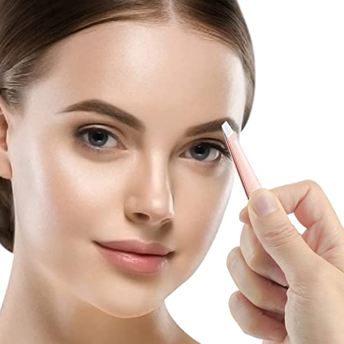 Tweezers Set - 4 Pack, JianQiao Stainless Steel Precision Eyebrow Tweezers Ki...