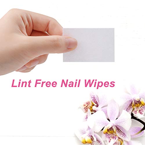 1000 Pcs Gel Nail Polish Remover, Lint Free Nail Wipes Cotton Pad with a Pump...