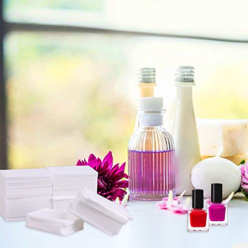 1000 Pcs Gel Nail Polish Remover, Lint Free Nail Wipes Cotton Pad with a Pump...