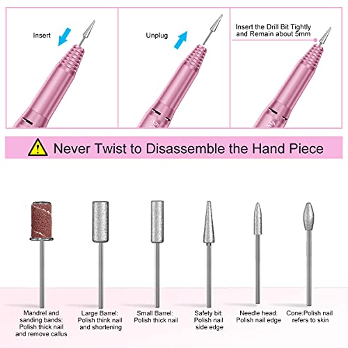 20000 Electric Nail Drill Professional Nail File Drill Acrylic Nails Kit for ...