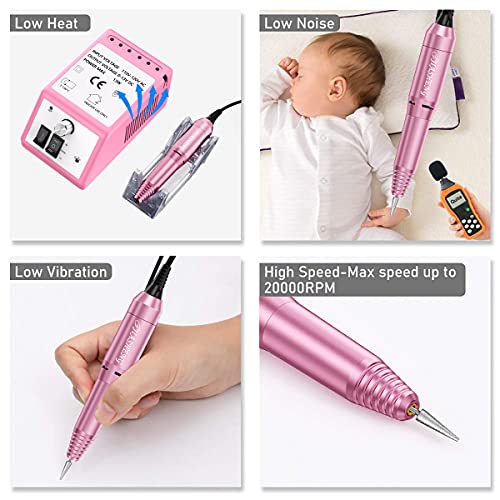 20000 Electric Nail Drill Professional Nail File Drill Acrylic Nails Kit for ...