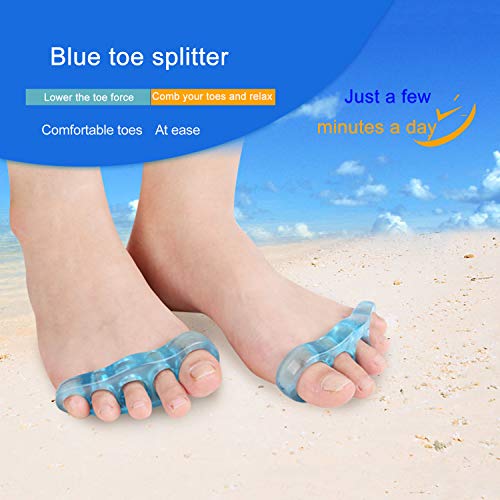 JIASIGAO Toe Separators 2 Pair Bunion Toe Separator for Overlapping Silicone ...