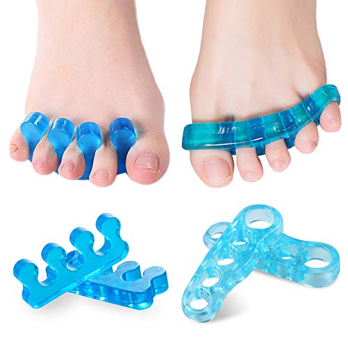 JIASIGAO Toe Separators 2 Pair Bunion Toe Separator for Overlapping Silicone ...