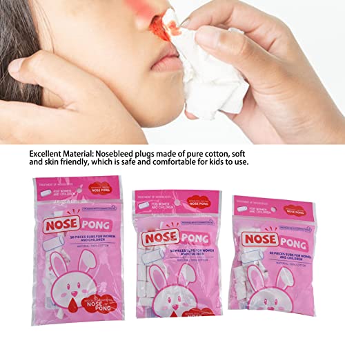 Nose Cotton Balls, Nose Cotton Rolls for Nosebleed, 3 Bags Different Sizes No...