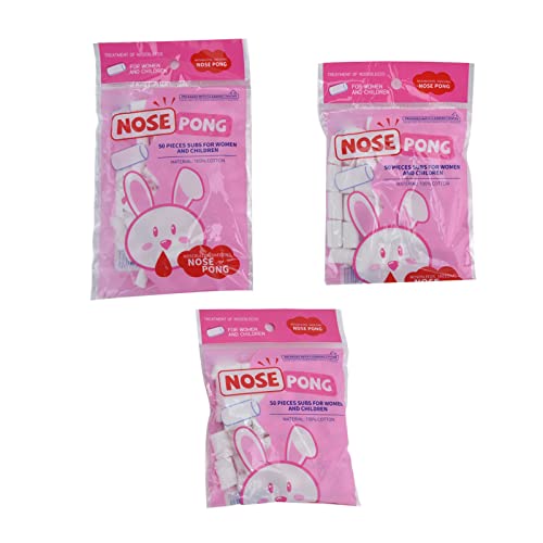 Nose Cotton Balls, Nose Cotton Rolls for Nosebleed, 3 Bags Different Sizes No...