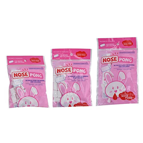 Nose Cotton Balls, Nose Cotton Rolls for Nosebleed, 3 Bags Different Sizes No...