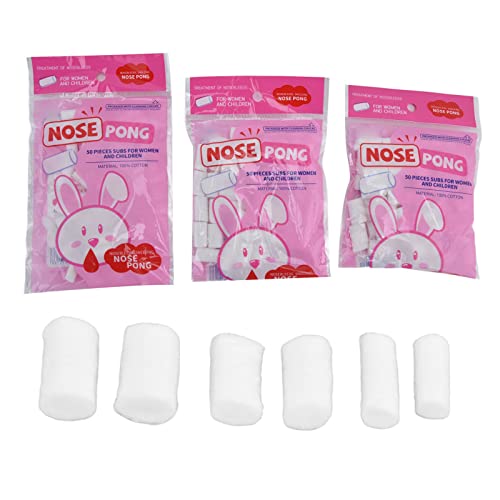Nose Cotton Balls, Nose Cotton Rolls for Nosebleed, 3 Bags Different Sizes No...