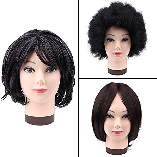 JiaYi Bald Mannequin Head for Wigs Professional Cosmetology Training Manikin ...