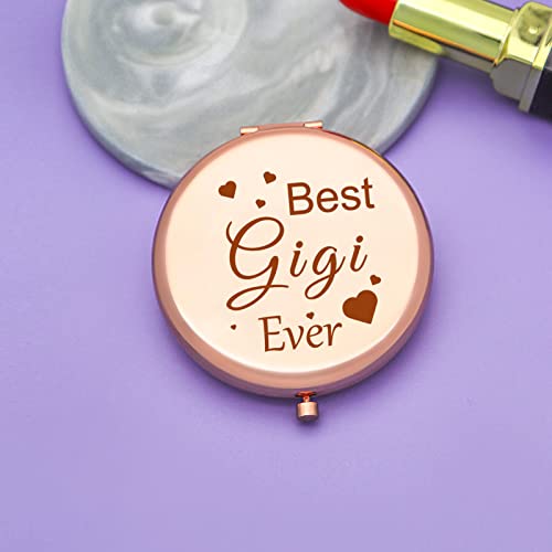 Grandma Gifts from Granddaughter Grandson Best Gigi Ever Gifts Rose Gold Comp...