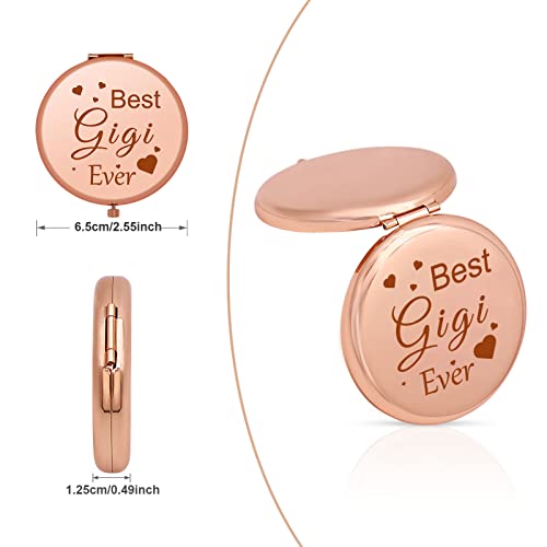 Grandma Gifts from Granddaughter Grandson Best Gigi Ever Gifts Rose Gold Comp...