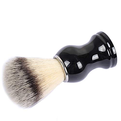 Shaving Brushes, JR 0.79inch Synthetic Nylon Brush Hair Knot with Pure Black ...