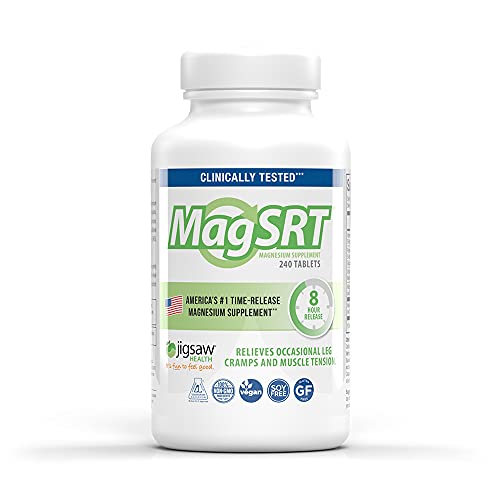 Jigsaw Health MagSRT Slow Release Magnesium Supplement with Active B-Vitamin,...